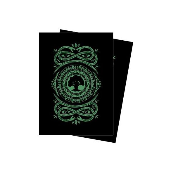 UP - Standard Sleeves for Magic: The Gathering Mana 7 Forest (100 Sleeves)-19247
