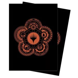 UP - Standard Sleeves for Magic: The Gathering Mana 7 Color Wheel (100 Sleeves)-19248