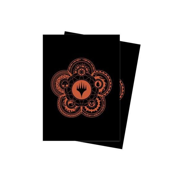 UP - Standard Sleeves for Magic: The Gathering Mana 7 Color Wheel (100 Sleeves)-19248