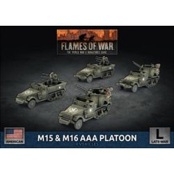 Flames Of War - M15 & M16 AAA Platoon (x4 Plastic)-UBX87