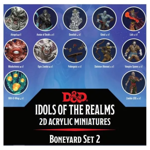 D&D Idols of the Realms: Boneyard - 2D Set 2 2D minikészlet