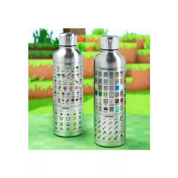 Minecraft - Metal Water Bottle-PP7995MCFV3