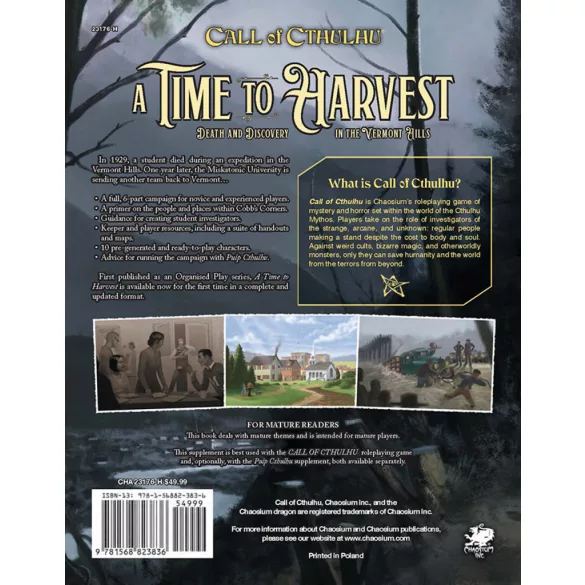 Call of Cthulhu RPG - A Time to Harvest - EN-CHA23176-H