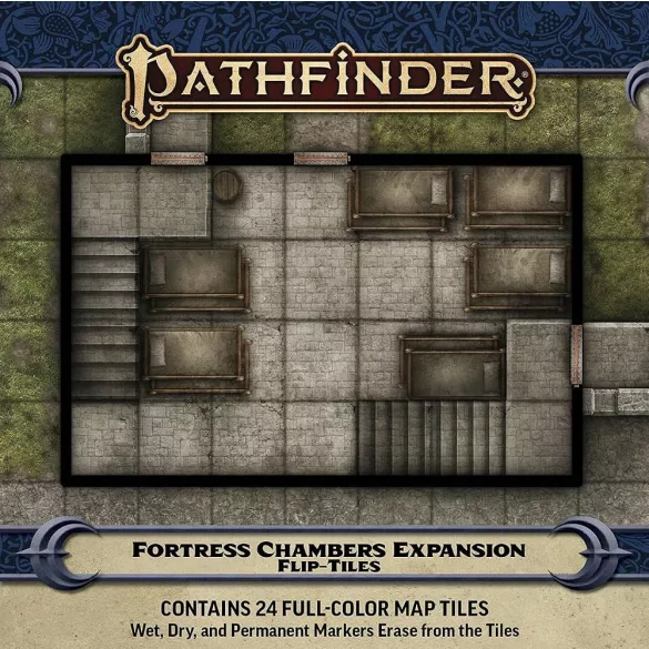 Pathfinder Flip-Tiles: Fortress Chambers Expansion - angol nyelvű térképlapka-kiegészítő