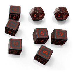 The One Ring Black Dice Set-FLF-TOR007