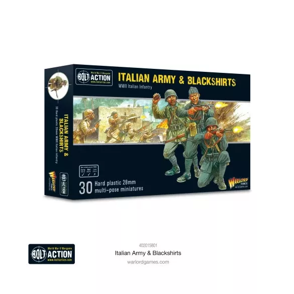 Bolt Action - Italian Army & Blackshirts műanyag minik - angol kiadás
