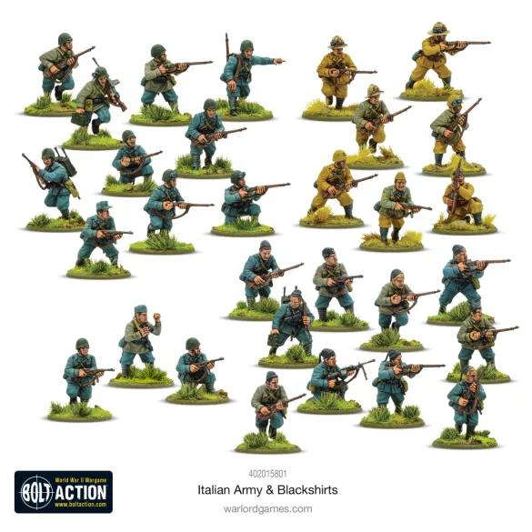 Bolt Action - Italian Army & Blackshirts műanyag minik - angol kiadás