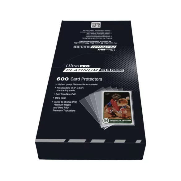 UP - 2-1/2" X 3-1/2" Platinum Series Card Protectors - 600ct-15853