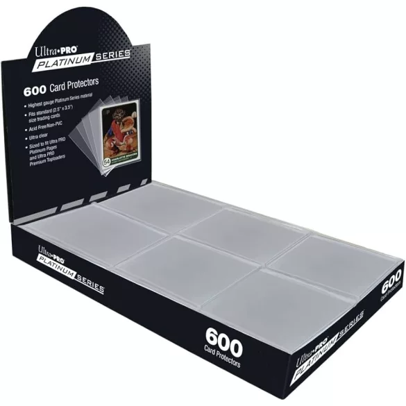 UP - 2-1/2" X 3-1/2" Platinum Series Card Protectors - 600ct-15853
