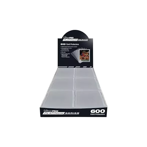 UP - 2-1/2" X 3-1/2" Platinum Series Card Protectors - 600ct-15853