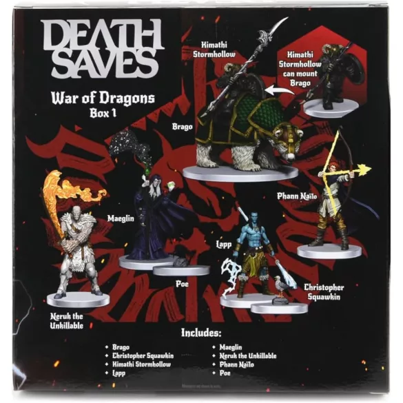Death Saves: War of Dragons Set 1 Box Set minifigura készlet