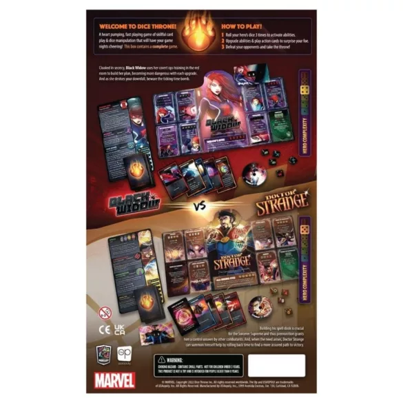 Dice Throne Marvel 2-Hero Box 2 (Black Widow, Doctor Strange) - EN-DT011-753-002200-06
