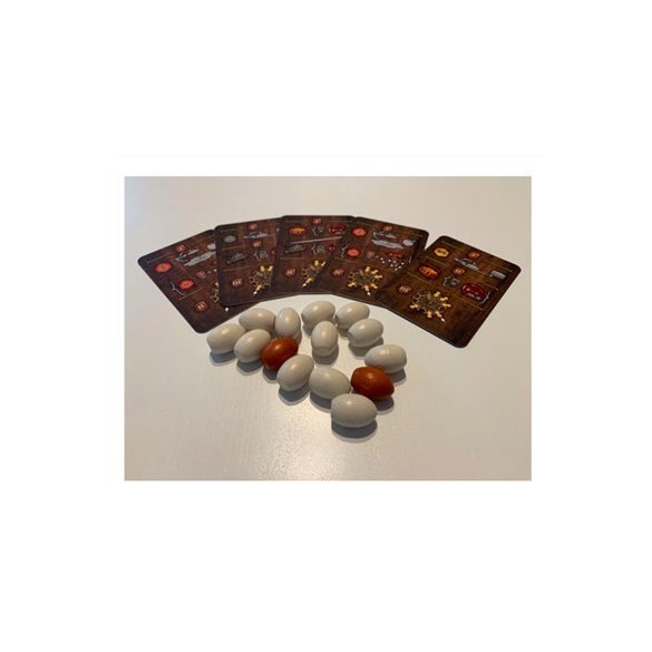 Praga Caput Regni Wooden Eggs + promo cards - EN-PRCARE01deEGGS+PROMO