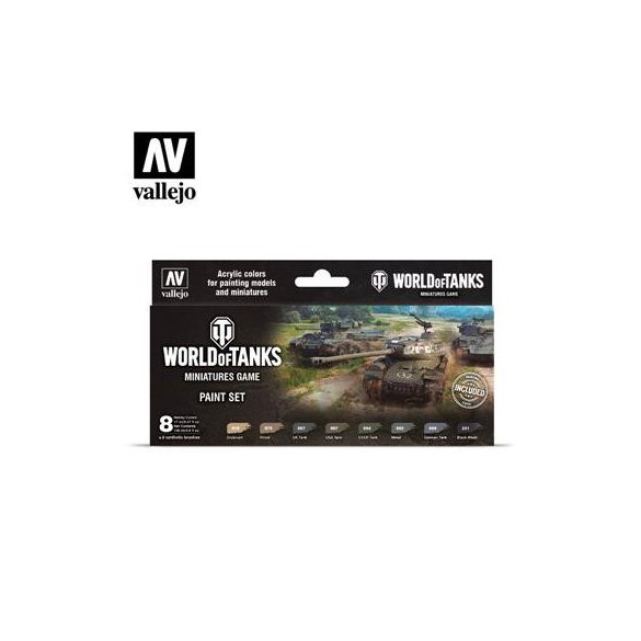 Vallejo World of Tanks Miniatures Game Paint Set-70245