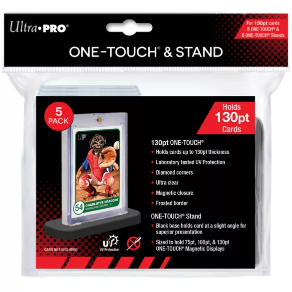 UP 130PT UV ONE-TOUCH & Stands 5-pack kártyatartó és állvány szett