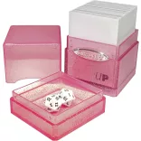 UP Satin Tower Deck Box - Glitter Pink