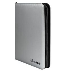 UP - 9-Pocket Zippered PRO-Binder - Silver-15945