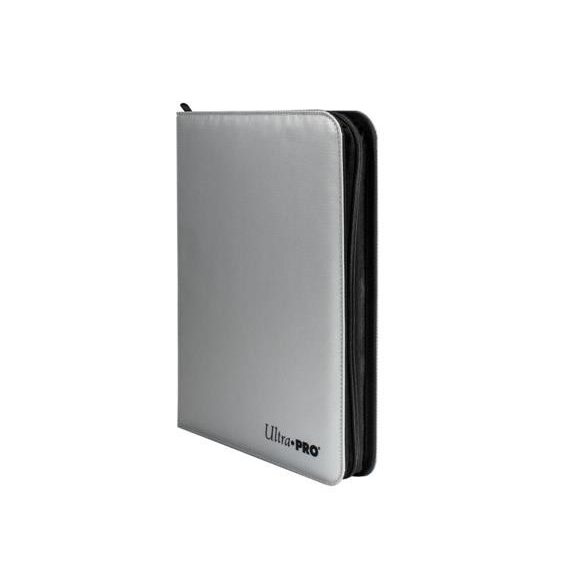 UP - 9-Pocket Zippered PRO-Binder - Silver-15945