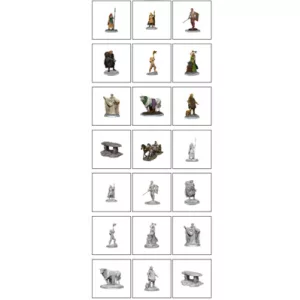 Wizkids Deep Cuts Unpainted Miniatures: Brigante Celts-90454