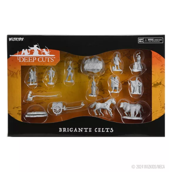 Wizkids Deep Cuts Unpainted Miniatures: Brigante Celts-90454