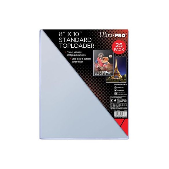 UP - 8" x 10" Toploader 25ct-82825