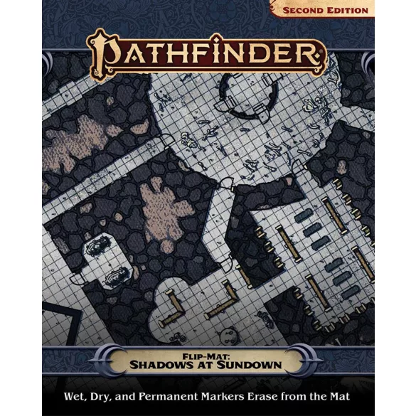 Pathfinder Flip-Mat: Shadows at Sundown (P2) kétoldalas játéktérkép