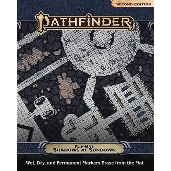 Pathfinder Flip-Mat: Shadows at Sundown (P2) kétoldalas játéktérkép