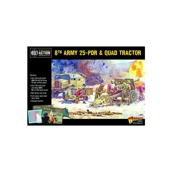 Bolt Action - 8th Army 25pdr & Quad Tractor - EN-402211001