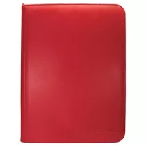 UP - Vivid 9-Pocket Zippered PRO-Binder: Red-15903