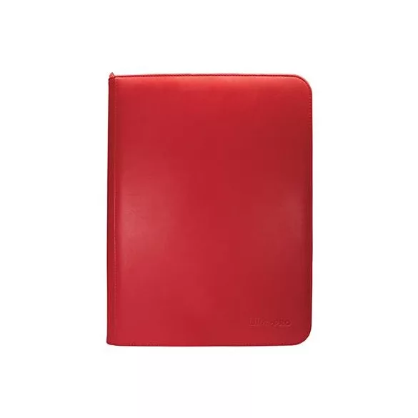 UP - Vivid 9-Pocket Zippered PRO-Binder: Red-15903