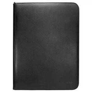 UP - Vivid 9-Pocket Zippered PRO-Binder: Black-15907
