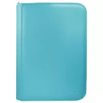 UP - Vivid 4-Pocket Zippered PRO-Binder: Light Blue-15896
