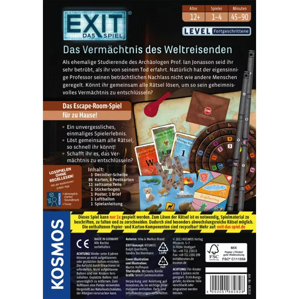 EXIT Das Spiel - Das Vermächtnis der Weltreisenden (F) - DE