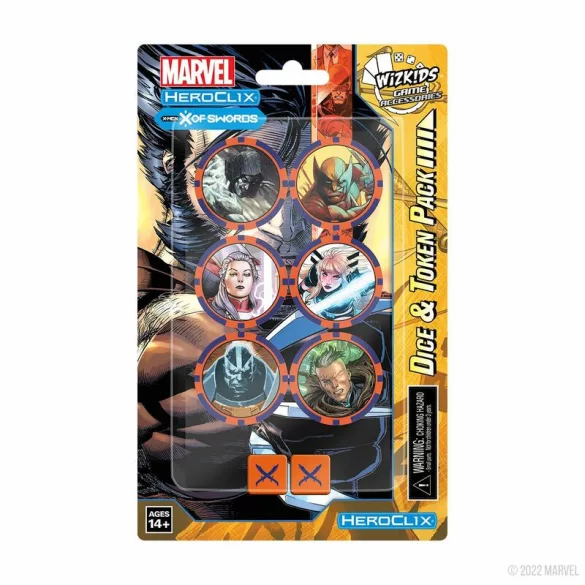 Marvel HeroClix: X-Men X of Swords Dice and Token Pack-84842