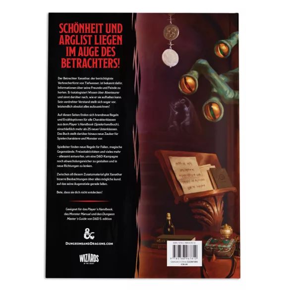 D&D Xanathar's Guide to Everything szerepjáték kiegészítő könyv - német kiadás