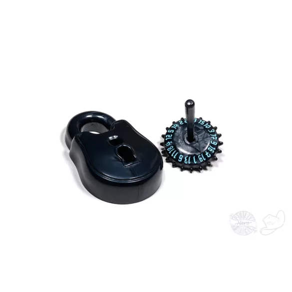 PolyHero Rogue d20 Lock and Pick Set Cold Iron-PHD2222