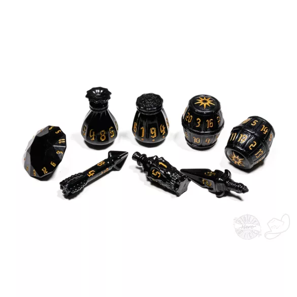 PolyHero Rogue 8 Dice Set Nightshade-PHD2323
