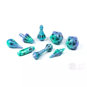 PolyHero Wizard 8 Dice Set Aether Mist-PHD2327