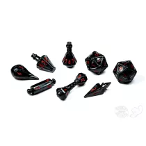 PolyHero Wizard 8 Dice Set Shadow kockaszett