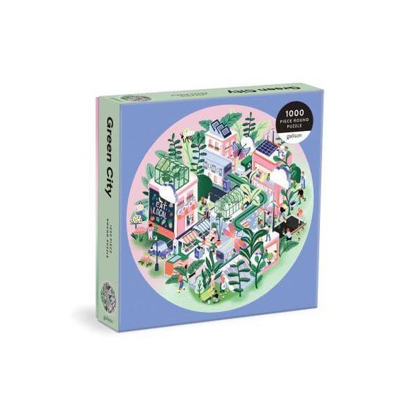Green City Round Puzzle - 1000pcs - EN-73266