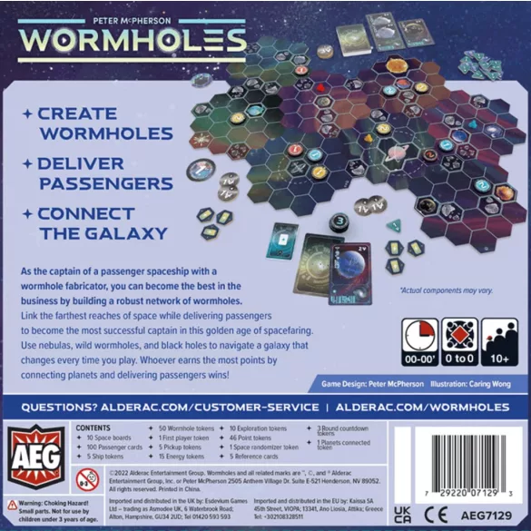 Wormholes társasjáték - angol kiadás