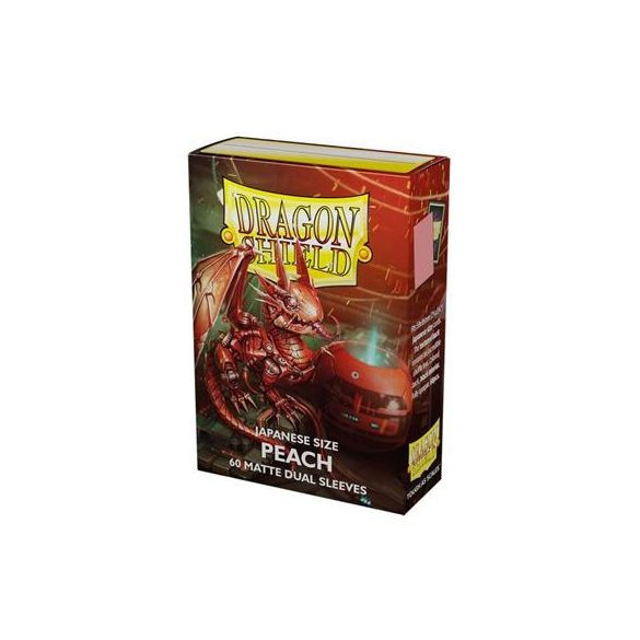 Dragon Shield Japanese size Matte Dual Sleeves - Peach Piip (60 Sleeves)-AT-15153