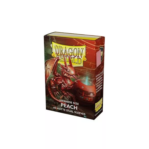 Dragon Shield Japanese size Matte Dual Sleeves - Peach Piip (60 Sleeves)-AT-15153