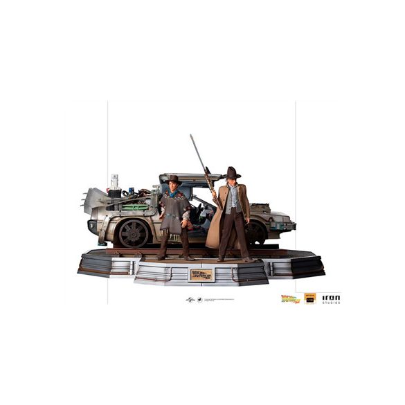 DeLorean III Full Set - Back to the Future Part III - Art Scale 1/10-UNBTTF59321-10