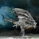 D&D Icons of the Realms: Adult Silver Dragon-96146