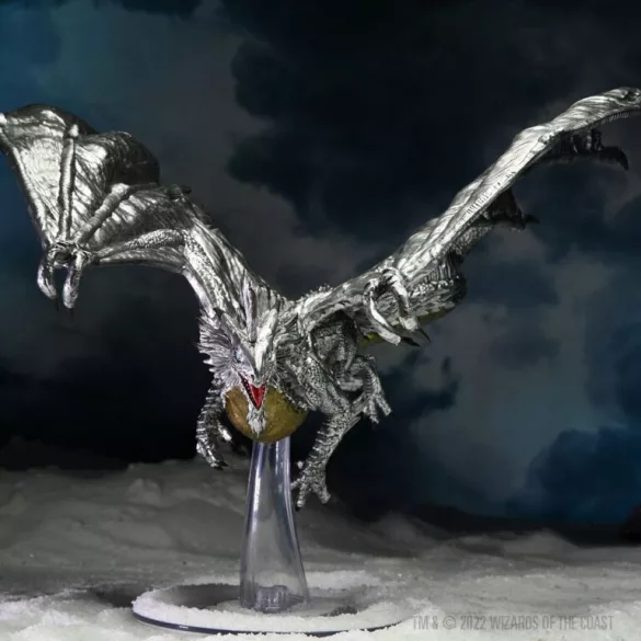 D&D Icons of the Realms: Adult Silver Dragon-96146