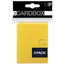 UP - PRO 15+ Card Box 3-pack: Yellow-85499