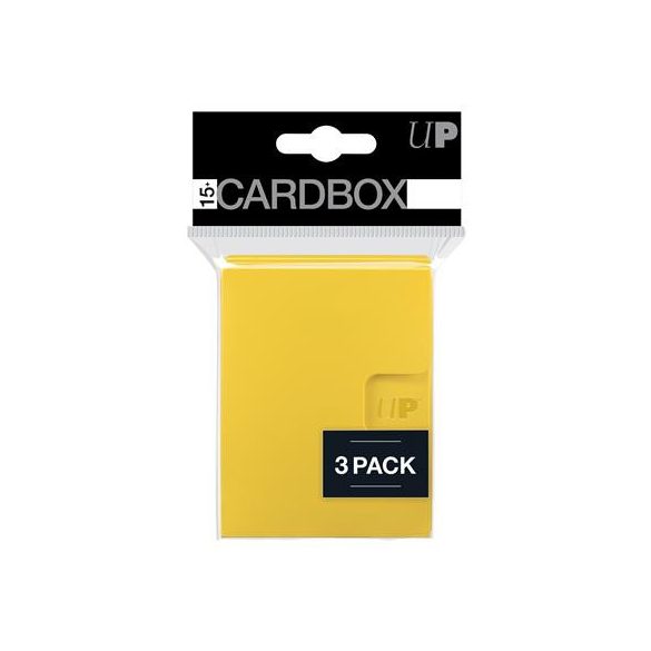 UP - PRO 15+ Card Box 3-pack: Yellow-85499