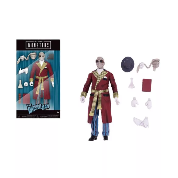 Monsters The Invisible Man 6" figura