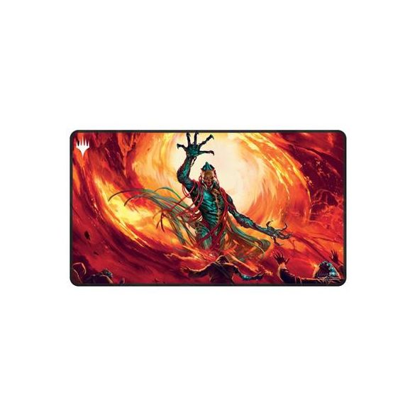 UP - Brothers War Black Stitched Playmat for Magic: The Gathering-19629